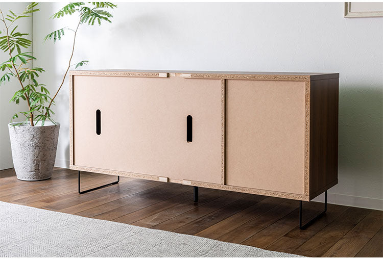 サイドボード 幅150cm リビング収納 テレビ台 ローボード 棚 テレビラック TV台 TVボード パソコン台 AVボード インテリア 収納 収納家具 リビングボード 木目調 高級感(代引不可)