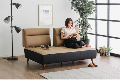 カウチソファ 2人掛けソファ 幅155cm 奥深 ゆったり ブラウン カーム 背もたれ着脱式 くつろぎ ハイバック スライド式 ロータイプ可 脚13cm おしゃれ コンパクト 北欧 家具 インテリア モダン(代引不可)