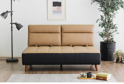 カウチソファ 2人掛けソファ 幅155cm 奥深 ゆったり ブラウン カーム 背もたれ着脱式 くつろぎ ハイバック スライド式 ロータイプ可 脚13cm おしゃれ コンパクト 北欧 家具 インテリア モダン(代引不可)