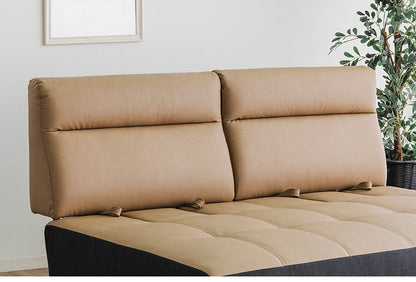 カウチソファ 2人掛けソファ 幅155cm 奥深 ゆったり ブラウン カーム 背もたれ着脱式 くつろぎ ハイバック スライド式 ロータイプ可 脚13cm おしゃれ コンパクト 北欧 家具 インテリア モダン(代引不可)