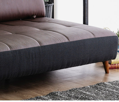 カウチソファ 2人掛けソファ 幅155cm 奥深 ゆったり ブラウン カーム 背もたれ着脱式 くつろぎ ハイバック スライド式 ロータイプ可 脚13cm おしゃれ コンパクト 北欧 家具 インテリア モダン(代引不可)