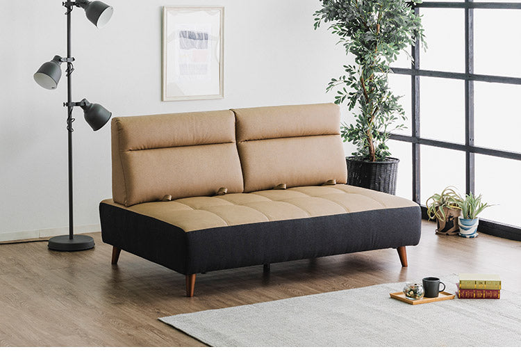 カウチソファ 3人掛けソファ 幅180cm 奥深 ゆったり ブラウン カーム 背もたれ着脱式 くつろぎ ハイバック スライド式 ロータイプ可 脚13cm おしゃれ コンパクト 北欧 家具 インテリア モダン(代引不可)