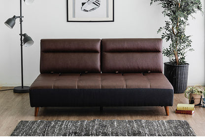 カウチソファ 3人掛けソファ 幅180cm 奥深 ゆったり ブラウン カーム 背もたれ着脱式 くつろぎ ハイバック スライド式 ロータイプ可 脚13cm おしゃれ コンパクト 北欧 家具 インテリア モダン(代引不可)