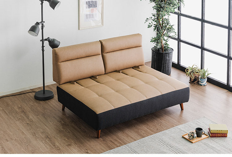 カウチソファ 3人掛けソファ 幅180cm 奥深 ゆったり ブラウン カーム 背もたれ着脱式 くつろぎ ハイバック スライド式 ロータイプ可 脚13cm おしゃれ コンパクト 北欧 家具 インテリア モダン(代引不可)