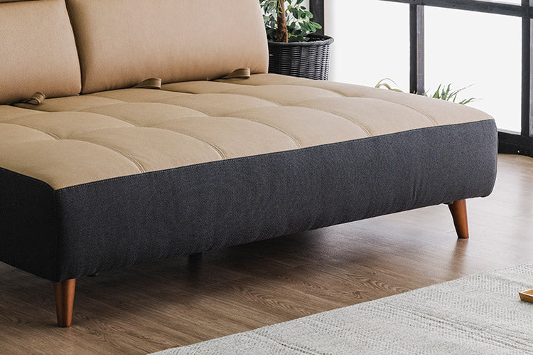 カウチソファ 3人掛けソファ 幅180cm 奥深 ゆったり ブラウン カーム 背もたれ着脱式 くつろぎ ハイバック スライド式 ロータイプ可 脚13cm おしゃれ コンパクト 北欧 家具 インテリア モダン(代引不可)