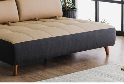 カウチソファ 3人掛けソファ 幅180cm 奥深 ゆったり ブラウン カーム 背もたれ着脱式 くつろぎ ハイバック スライド式 ロータイプ可 脚13cm おしゃれ コンパクト 北欧 家具 インテリア モダン(代引不可)