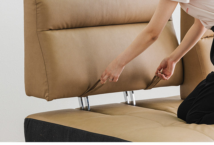 カウチソファ 3人掛けソファ 幅180cm 奥深 ゆったり ブラウン カーム 背もたれ着脱式 くつろぎ ハイバック スライド式 ロータイプ可 脚13cm おしゃれ コンパクト 北欧 家具 インテリア モダン(代引不可)