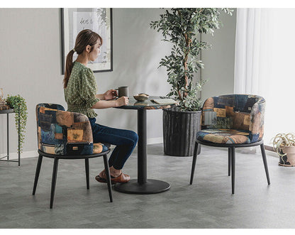 ダイニング3点セット テーブル チェア2脚 強化ガラス スチール おしゃれ 北欧 コンパクト 一人暮らし ダイニングセット 円卓 丸型 円形 ダイニング 新生活(代引不可)