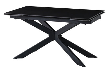 伸長式 ダイニングテーブル セラミック エクステンション 幅160~220×奥行90×高さ72cm 4人掛け 北欧 おしゃれ 単品 ダイニングテーブル 食卓 グレー ブラック モダン リビング 伸縮 伸ばせる(代引不可)