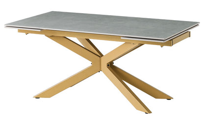 伸長式 ダイニングテーブル セラミック エクステンション 幅160~240×奥行90×高さ72cm 4人掛け 北欧 おしゃれ 単品 ダイニングテーブル 食卓 グレー ブラック モダン リビング 伸縮 伸ばせる(代引不可)