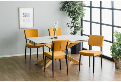 伸長式 ダイニングテーブル セラミック エクステンション 幅160~240×奥行90×高さ72cm 4人掛け 北欧 おしゃれ 単品 ダイニングテーブル 食卓 グレー ブラック モダン リビング 伸縮 伸ばせる(代引不可)