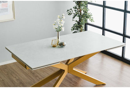 伸長式 ダイニングテーブル セラミック エクステンション 幅160~240×奥行90×高さ72cm 4人掛け 北欧 おしゃれ 単品 ダイニングテーブル 食卓 グレー ブラック モダン リビング 伸縮 伸ばせる(代引不可)