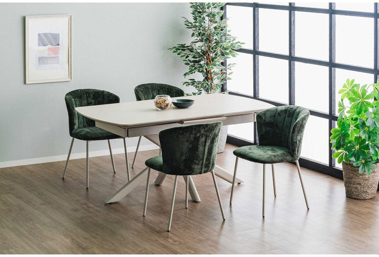 伸長式 ダイニングテーブル セラミック 高圧メラミン エクステンション 幅160~220×奥行90×高さ72cm 4人掛け 北欧 おしゃれ 単品 ダイニングテーブル 食卓 グレー ブラック モダン リビング(代引不可)