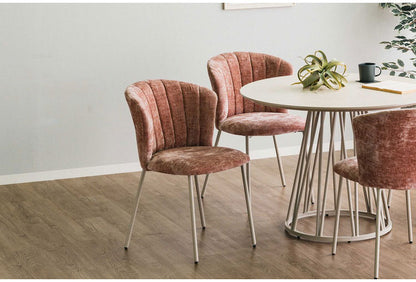 ダイニングチェア リビングチェア デスク コーデュロイ ファブリック シェル チェアー 椅子 イス 食卓 デザイナーズ家具 一人暮らし ワンルーム 2人暮らし オフィス テレワーク 在宅勤務 おしゃれ(代引不可)