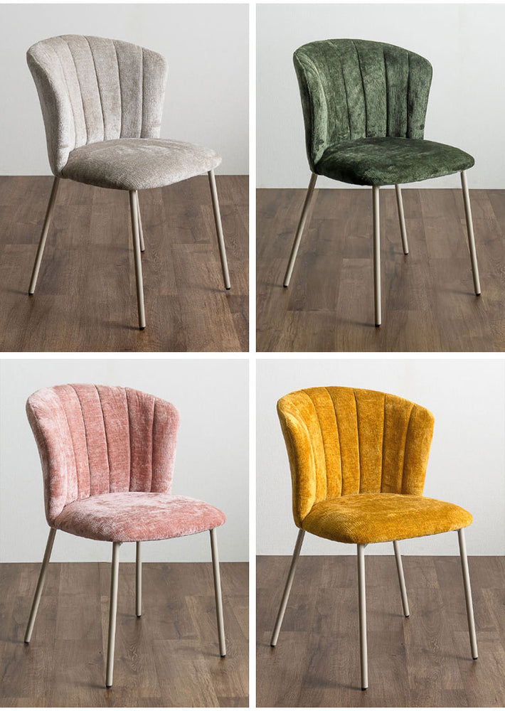 ダイニングチェア リビングチェア デスク コーデュロイ ファブリック シェル チェアー 椅子 イス 食卓 デザイナーズ家具 一人暮らし ワンルーム 2人暮らし オフィス テレワーク 在宅勤務 おしゃれ(代引不可)