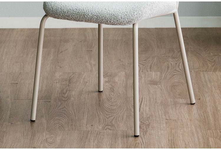 ダイニングチェア デスクチェア リビングチェア ブークレー ファブリック シェル チェアー 椅子 イス 食卓 デザイナーズ家具 一人暮らし ワンルーム 2人暮らし オフィス テレワーク おしゃれ 単品(代引不可)