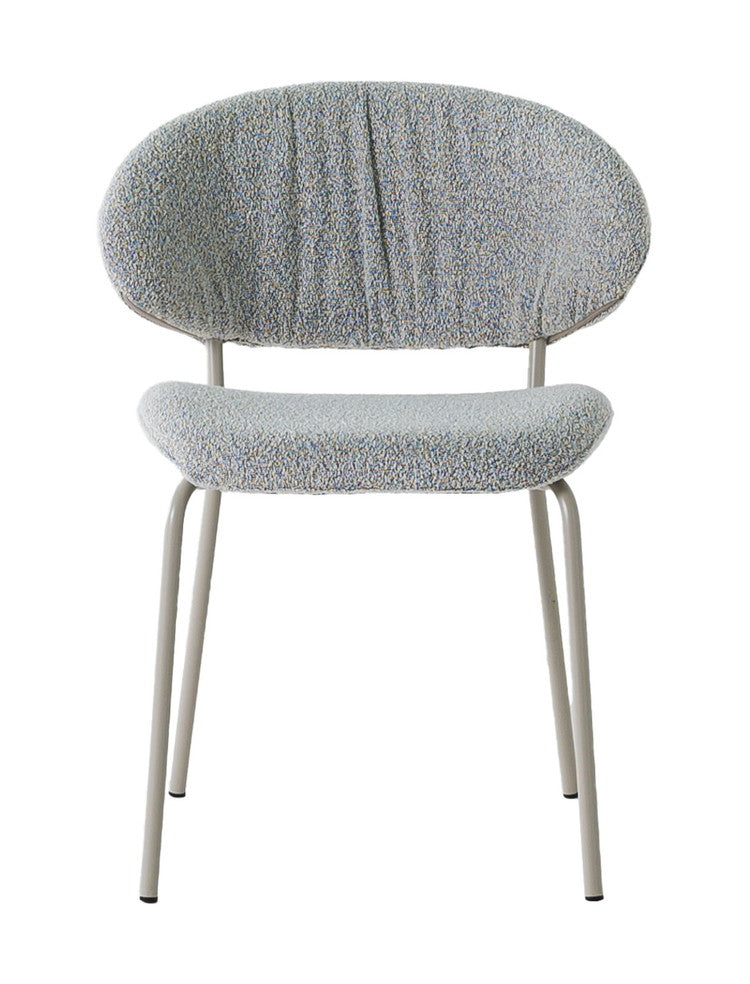 ダイニングチェア デスクチェア リビングチェア ブークレー ファブリック シェル チェアー 椅子 イス 食卓 デザイナーズ家具 一人暮らし ワンルーム 2人暮らし オフィス テレワーク おしゃれ 単品(代引不可)