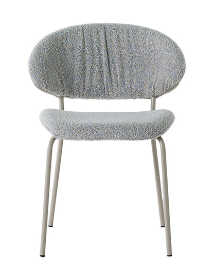 ダイニングチェア デスクチェア リビングチェア ブークレー ファブリック シェル チェアー 椅子 イス 食卓 デザイナーズ家具 一人暮らし ワンルーム 2人暮らし オフィス テレワーク おしゃれ 単品(代引不可)