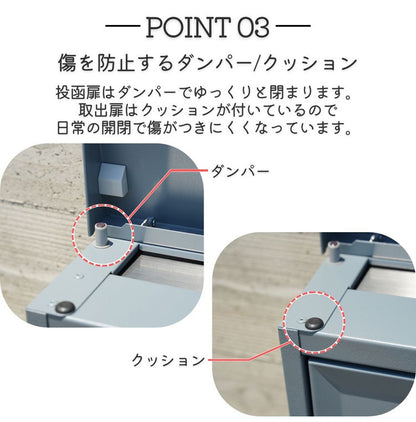 郵便ポスト テラII 上入れ 前出し 右開き/ 左開き/ 壁付け 郵便受け 鍵付き 日本製 ダイヤル錠 おしゃれ 北欧 壁付けポスト メールボックス 家庭用 一戸建て用 壁掛け(代引不可)