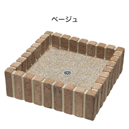 ネオキャスティパン タイトレンガタイプ 水受け ポット ユニソン 目皿付属 シンプルデザイン モダン おしゃれ かわいい ガーデニング 水周り 庭 ガーデン おしゃれ(代引不可)