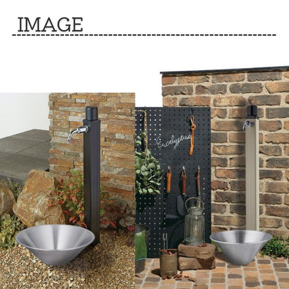 立水栓 不凍水栓柱 アンフリーズ anfreeze ホース用蛇口 吐水口 水抜き 凍結防止 不凍機能 寒冷地 ガーデンパン 水受け ガーデニング 水周り ガーデン(代引不可)