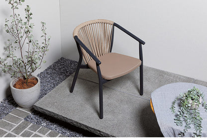 タパス サラゴサアームチェア サビア 日本製 PVC おしゃれ 北欧 ガーデンチェア シンプル モダン ヴィンテージ 屋外 屋内(代引不可)