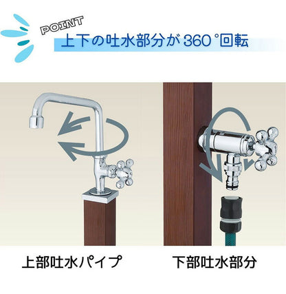 ガーデンシンク カーサII 2口 左右仕様 ステンレス シンク 屋外 流し台 キッチン おしゃれ キャンプ バーベキュー 屋外用 レジャー コンパクト 水回り用品 DIY ガーデン ガーデニング(代引不可)