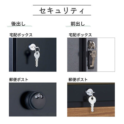 ヴィコ DB 60+80 ポスト有り 左開き 前出し 宅配ボックス 一戸建て用 屋外 宅配ポスト 機能ポール ポスト 郵便受け ユニソン(代引不可)