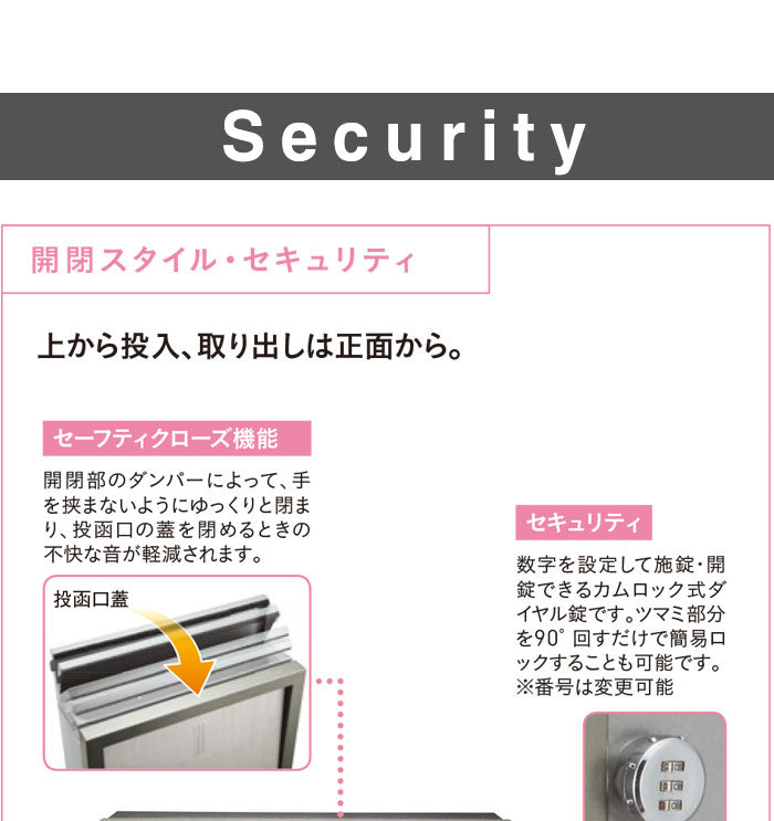 郵便ポスト ヴィルク メール便ポスト 郵便受け 新聞入れ メール便 ポスト  簡易ロック 壁付けポスト ユニソン(代引不可)