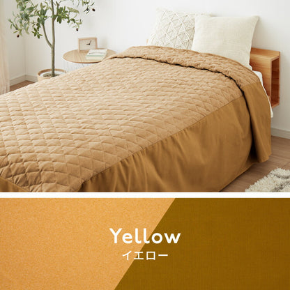 ベッドスプレッド ベッドカバー シングル 洗濯可能 丸洗い ベッドスカート マルチカバー ボックスタイプ 寝具カバー 掛けカバー スカート付き マチ付き ケーブル柄 シック 汚れ防止 ほこりよけ