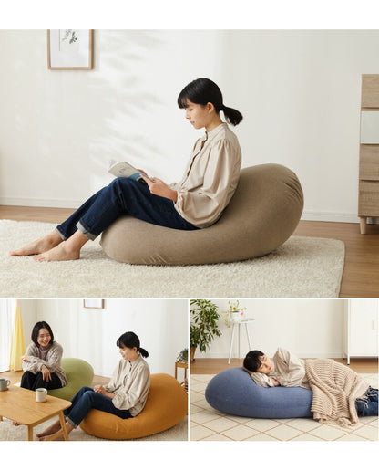 替えカバー 超極小ビーズ ビーズクッション 特大 omochi MID用 125×60×20cm モチモチ 洗える カバー ソファ ソファー 椅子 イス 背もたれ 1人 2人 寝れる 大きい 大きめ おしゃれ かわいい インテリア