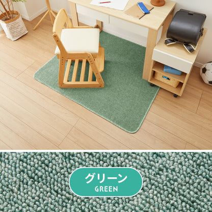 デスクカーペット 120×90 ラグ パイル調 保護マット デスクマット チェアマット カーペット 女の子 男の子 勉強机 マット 子供用ラグ 小さいラグ 小さめ フロアマット キッズ