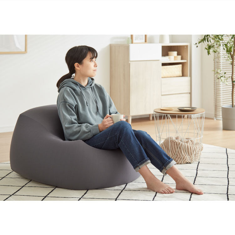 ビーズクッション本体 65×65×43cm ヌードタイプ Lサイズ 極小ビーズ へたりにくい 低VOC 大きい 北欧 マイクロビーズクッション 中身 ソファ フロアソファ