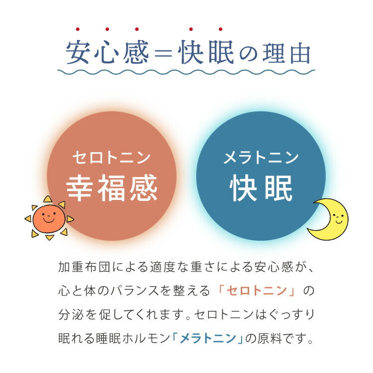 加重掛け布団 加重布団 3kg 4kg 5kg シングル 150×210 ウェイトブランケット 掛け布団 重い布団 加重ブランケット 重力布団 ホワイト リバーシブル