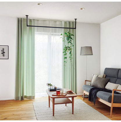 ハンギングバー 天井付Cタイプセット 278×17cm TOSO 日本製 ハンガーパイプ トーソー ディスプレイ 収納 ランドリー アルミ 取り付け diy 洋服 収納 ハンガーラック 物干し(代引不可)