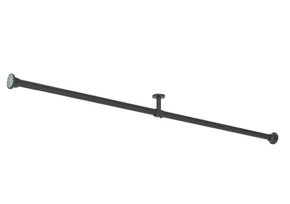 ハンギングバーH-3 壁面付Iタイプセット 178cm TOSO 日本製 ハンガーパイプ トーソー 収納 ウォークインクローゼット ファミクロ アルミ 取り付け diy 洋服収納 ハンガーラック 物干し(代引不可)