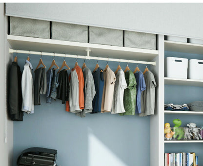 ハンギングバーH-3 壁面付Iタイプセット 90cm TOSO 日本製 ハンガーパイプ トーソー 収納 ウォークインクローゼット ファミクロ アルミ 取り付け diy 洋服収納 ハンガーラック 物干し(代引不可)