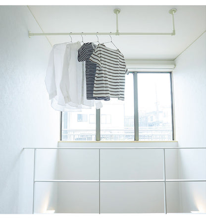 ハンギングバー H-1 天井付けLタイプセット 178cm×45cm ハンガーパイプ ハンガーラック アイアン ハンガーバー ウォールハンガー おしゃれ ハンガー インテリア(代引不可)