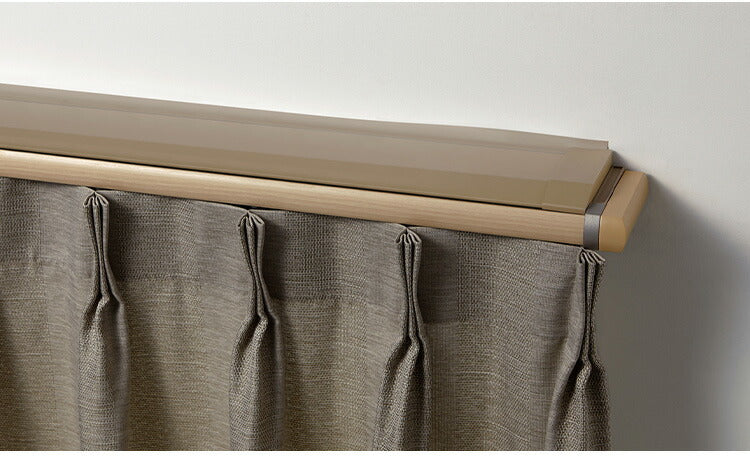 TOSO 正面付け カーテンレール 2m カバートップ付き トーソー レガートプリモ Mキャップ 木目調 ブラケット付き 部品付き おしゃれ 北欧 モダン レール ナチュラル 装飾カーテンレール 新生活(代引不可)