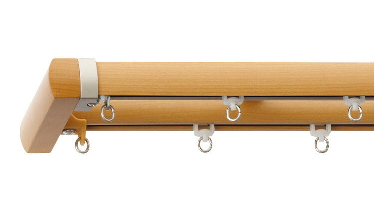 TOSO 正面付け カーテンレール 3m カバートップ付き トーソー レガートプリモ Mキャップ 木目調 ブラケット付き 部品付き おしゃれ 北欧 モダン レール ナチュラル 装飾カーテンレール 新生活(代引不可)
