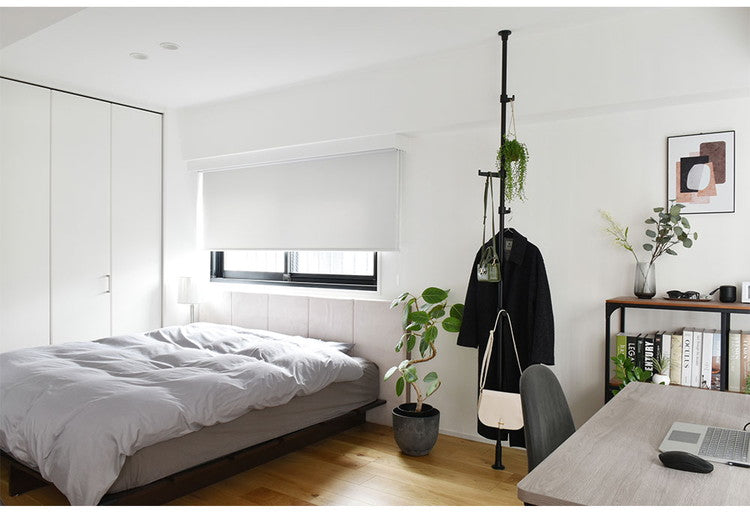 ポールハンガーセット フック大小3個入り コートハンガー 突っ張り棒 フック付き ハンガーラック ポールスタンド おしゃれ 収納 リビング 寝室 賃貸 新生活 一人暮らし TOSO トーソー Naivis ナイビス(代引不可)