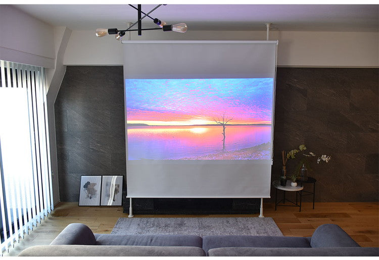 遮光ロールスクリーン 1級遮光 間仕切り 突っ張り棒 ブラインド パーテーション 映写スクリーン ホームシアター おしゃれ リビング 寝室 賃貸 新生活 一人暮らし TOSO トーソー Naivis ナイビス(代引不可)