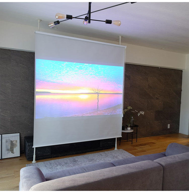 遮光ロールスクリーン 1級遮光 間仕切り 突っ張り棒 ブラインド パーテーション 映写スクリーン ホームシアター おしゃれ リビング 寝室 賃貸 新生活 一人暮らし TOSO トーソー Naivis ナイビス(代引不可)