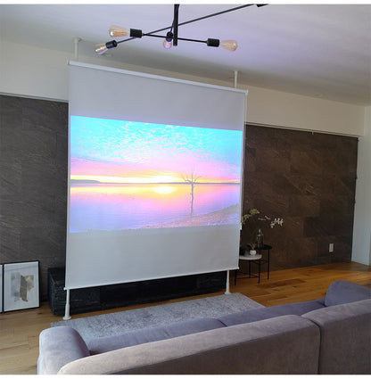 遮光ロールスクリーン 1級遮光 間仕切り 突っ張り棒 ブラインド パーテーション 映写スクリーン ホームシアター おしゃれ リビング 寝室 賃貸 新生活 一人暮らし TOSO トーソー Naivis ナイビス(代引不可)