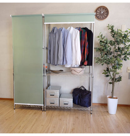 TOSO トーソー スチールラック用ロールスクリーン 45×180cm カーテンレール用ブラケット付き コードレスタイプ 目隠し 収納目隠し 目隠しカーテン 取り付け簡単(代引不可)