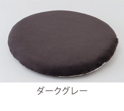 シートクッション 直径40cm 円形 無地 もこもこ 吸湿 発熱 ラウンド あったか かわいい 北欧 おしゃれ インテリア リビング ダイニング クッション シンプル 秋冬 四角 プレゼント ギフト 丸型(代引不可)