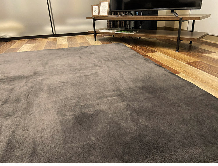 ラグ 130×185cm もこもこ 長方形 あったか 吸湿 滑り止め 発熱 無地 節電 省エネ エコ シンプル ふわふわ かわいい おしゃれ 北欧 インテリア リビング ダイニング 居間 マット カーペット(代引不可)