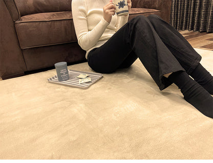 ラグ 130×185cm もこもこ 長方形 あったか 吸湿 滑り止め 発熱 無地 節電 省エネ エコ シンプル ふわふわ かわいい おしゃれ 北欧 インテリア リビング ダイニング 居間 マット カーペット(代引不可)