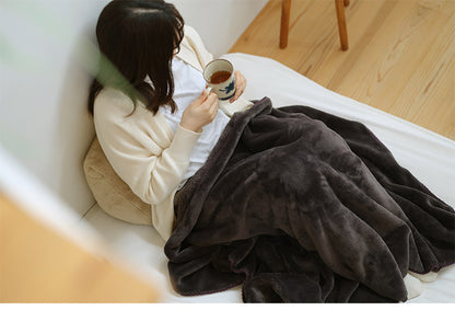 ハーフケット 100×140cm 長方形 ひざ掛け あったか 吸湿 発熱 もこもこ 暖か 無地 シンプル 毛布 ブランケット コンパクト 北欧 インテリア おしゃれ かわいい 秋冬 リビング(代引不可)