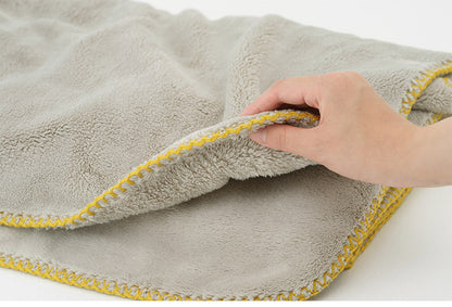 ハーフケット 100×140cm 長方形 ひざ掛け あったか 吸湿 発熱 もこもこ 暖か 無地 シンプル 毛布 ブランケット コンパクト 北欧 インテリア おしゃれ かわいい 秋冬 リビング(代引不可)